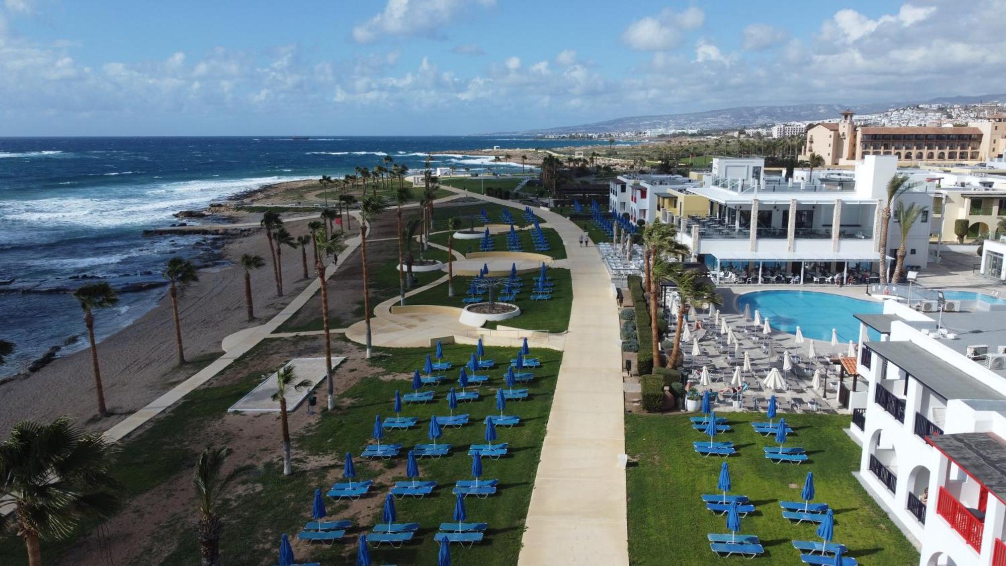Eden Blue-Horizon 1B, Paphos, Sea View, Pool Apartment Konia ภายนอก รูปภาพ