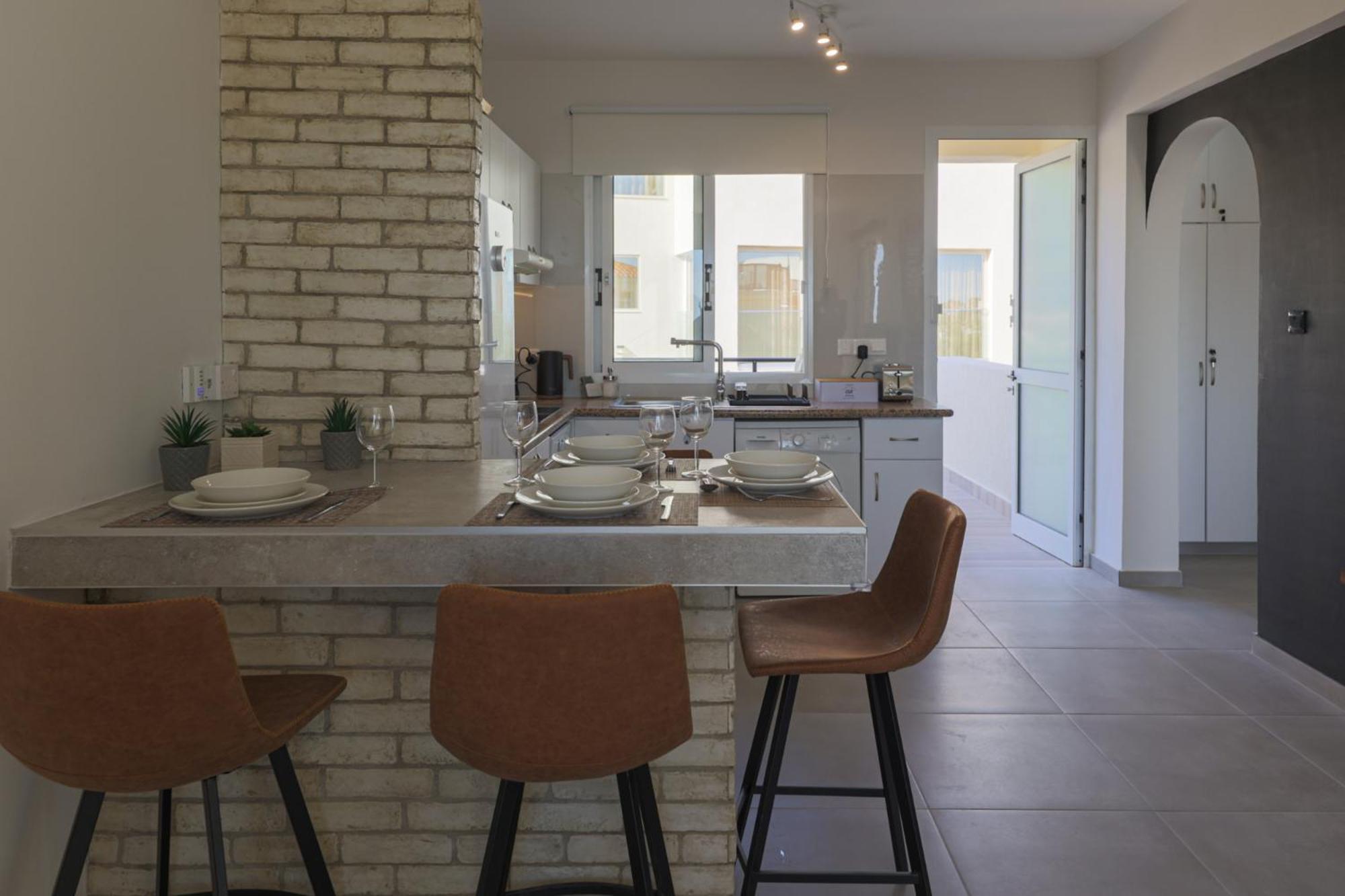 Eden Blue-Horizon 1B, Paphos, Sea View, Pool Apartment Konia ภายนอก รูปภาพ