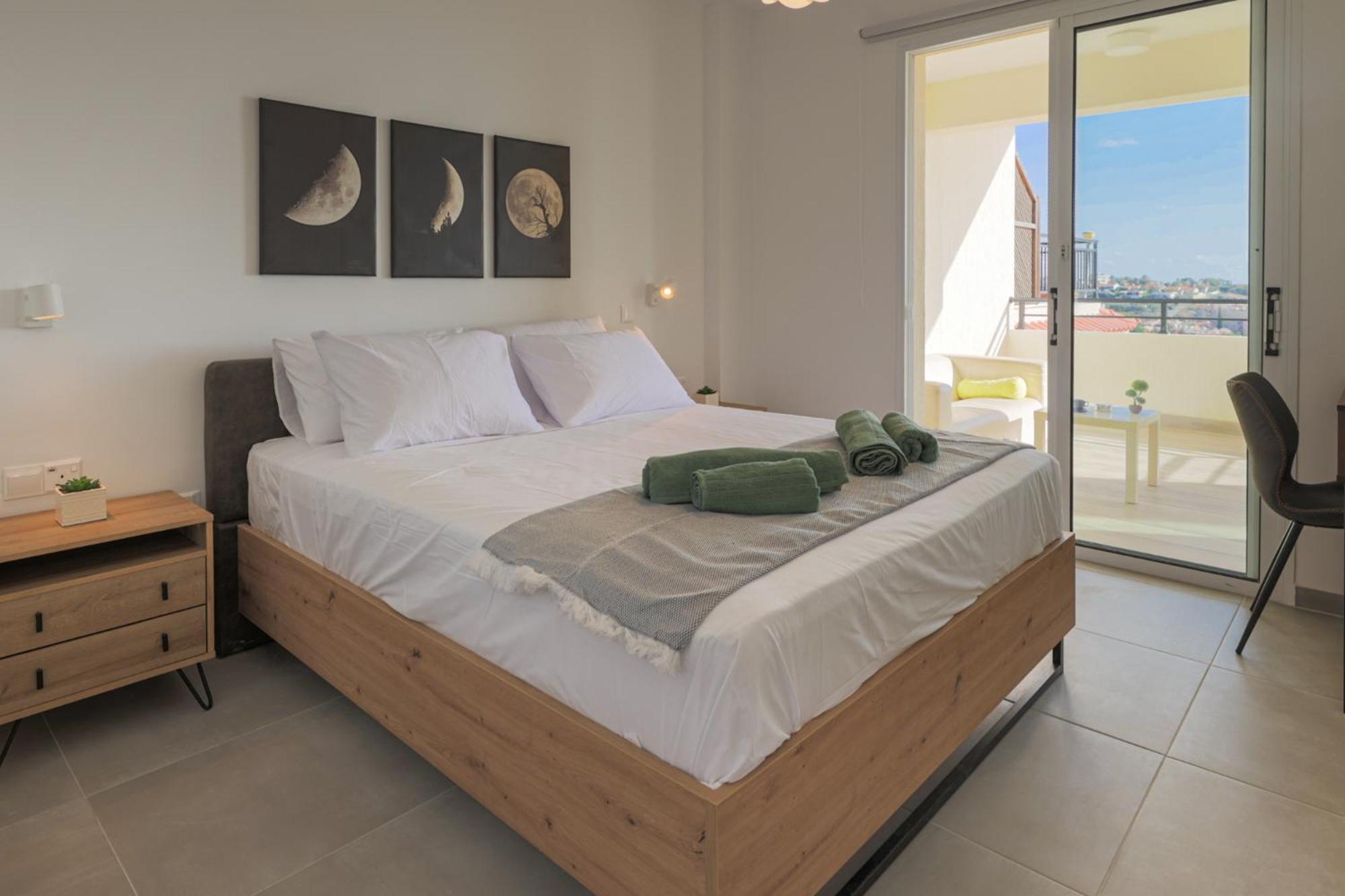 Eden Blue-Horizon 1B, Paphos, Sea View, Pool Apartment Konia ภายนอก รูปภาพ