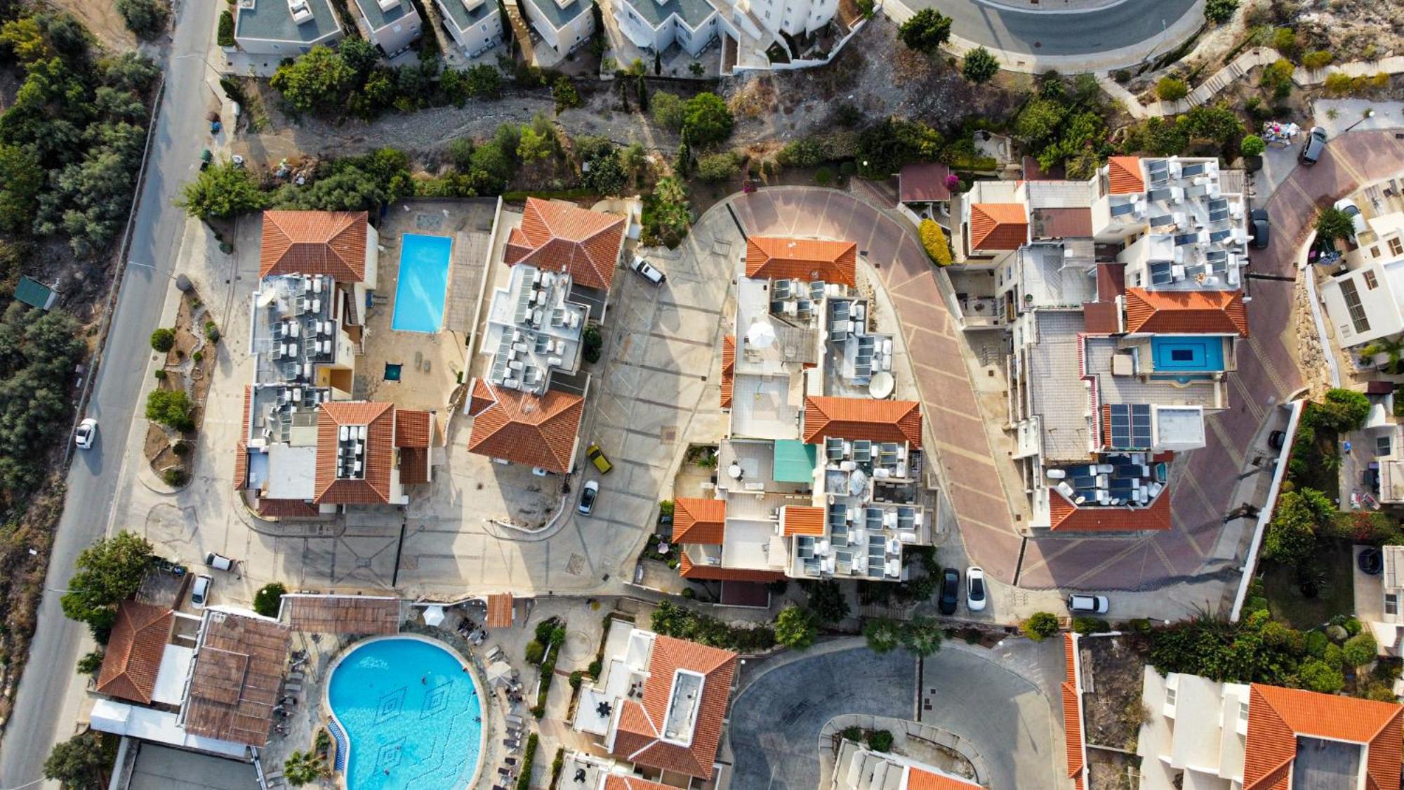 Eden Blue-Horizon 1B, Paphos, Sea View, Pool Apartment Konia ภายนอก รูปภาพ