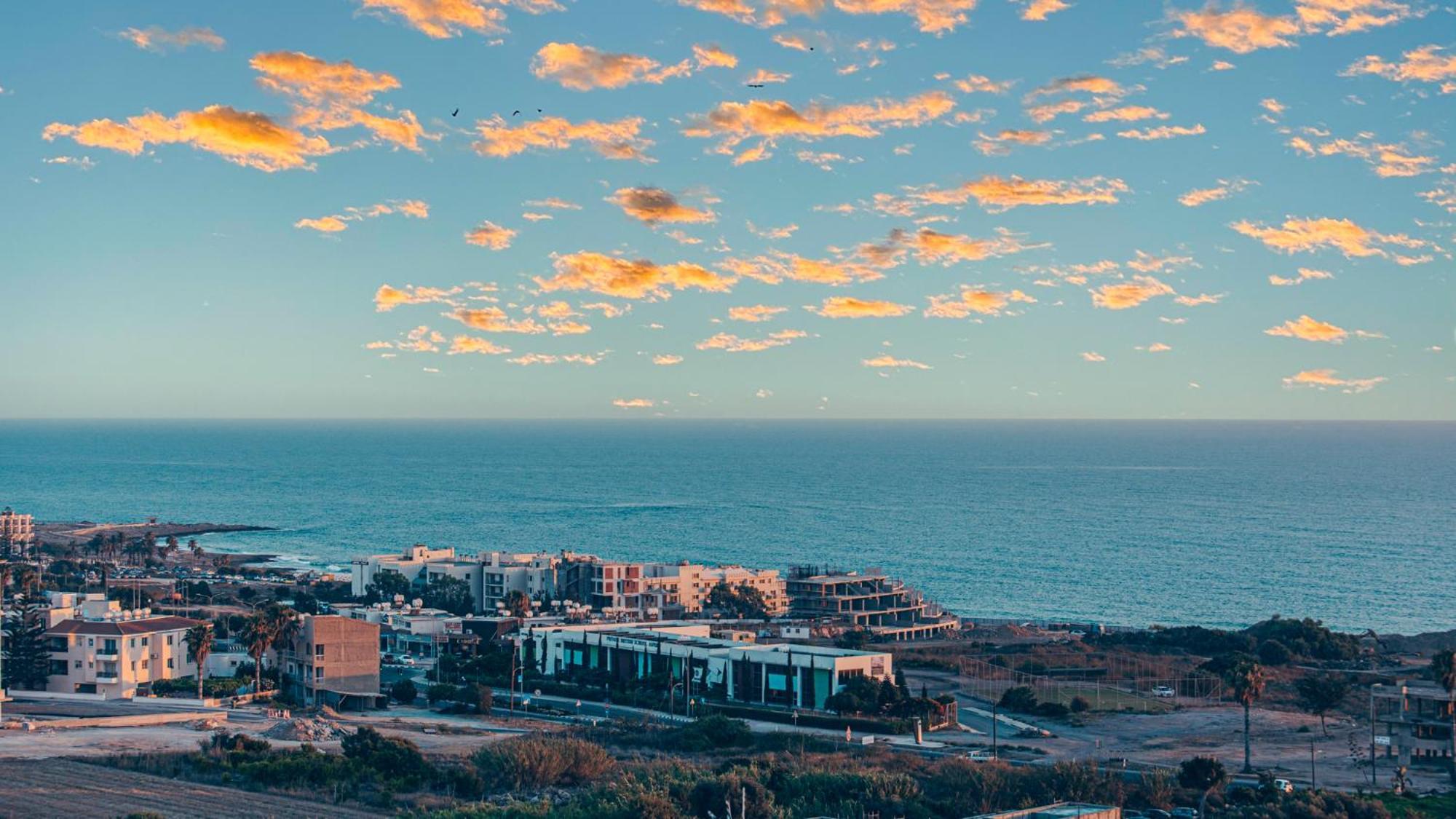 Eden Blue-Horizon 1B, Paphos, Sea View, Pool Apartment Konia ภายนอก รูปภาพ